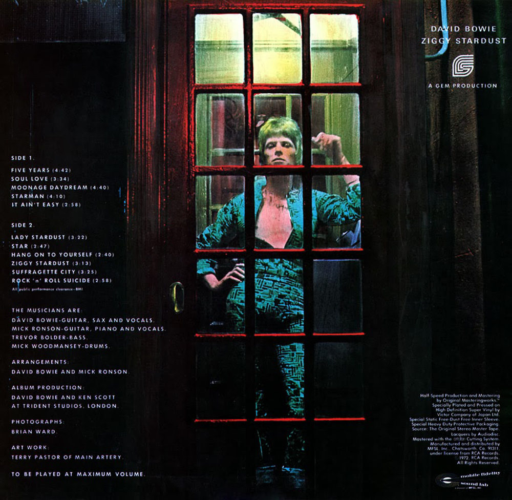 The Rise and Fall of Ziggy Stardust and the Spiders from Mars back cover